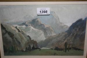 TONKS Myles 1890-1960,a mountainous landscape near Chamonia,Lawrences of Bletchingley GB 2018-03-08