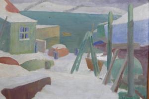 TOOGOOD Romeo Charles 1902-1966,harbour scene under snow,1958,Crow's Auction Gallery GB 2021-09-15