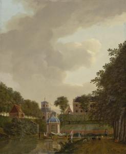 TOORENBURG Gerrit 1737-1785,A VIEW OF THE WITTEVROUWENPOORT WITH THE SUIKERHUI,Sotheby's 2018-02-02