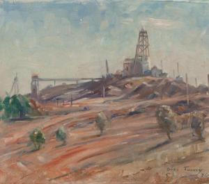 TOOVEY Dorothea Elizabeth,THE CONSOLIDATED MINE, GOLDEN MILE COOLGARDIE,1956,GFL Fine art 2024-03-10