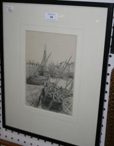 TOOVEY Richard,Harbour Concarneau,1883,Tooveys Auction GB 2011-02-23