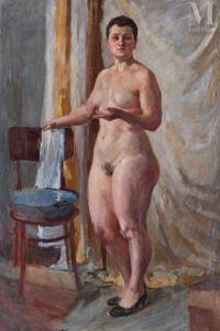 TOPORKOV Dimitri Alexandrovich 1885-1937,Femme à la toilette,Millon & Associés FR 2022-09-28
