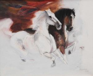 TOPRAK Yusuf 1947,Horses,Ankara Antikacilik TR 2015-04-19