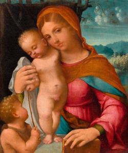 TORBIDO Francesco 1483-1562,Madonna with Christ and John,Galerie Koller CH 2018-03-23