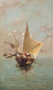 TORCIA Francesco Saverio 1840-1891,Barche in navigazione,Errico casa d'aste IT 2023-05-27