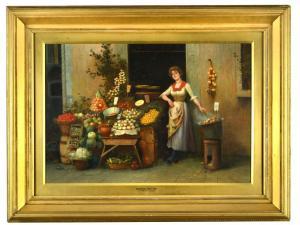 TORDINI Ulderico 1800-1800,Neapolitan fruit stall,Cheffins GB 2018-11-28