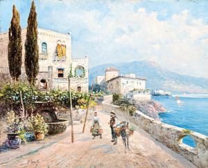 TORETTI P. 1900-1900,Mediterrán részlet,Nagyhazi galeria HU 2019-12-03