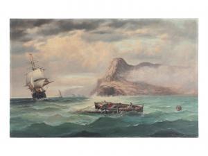 TORGERSON William 1833-1890,Seascape,1883,Hindman US 2022-03-10