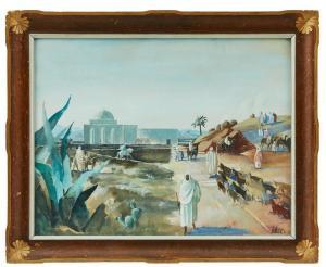 TORHAMN Gunnar 1894-1965,Motiv från Nordafrika,1926,Uppsala Auction SE 2023-08-15