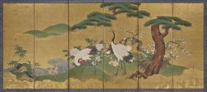 TORIN Kano 1679-1754,Cranes in a Landscape,Bonhams GB 2014-10-14