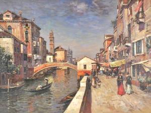 TORINI John 1900-1900,A Venetian canal Scene,John Nicholson GB 2013-02-07