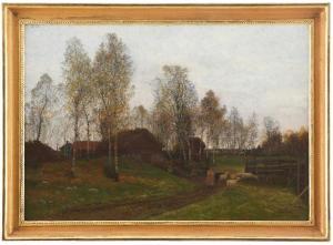 TORNA Oscar Emil 1842-1894,Vallflicka,1892,Uppsala Auction SE 2023-03-14