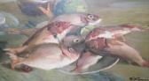 TORNES E,Still life of fish and fruit,1950,Dreweatt-Neate GB 2010-02-11