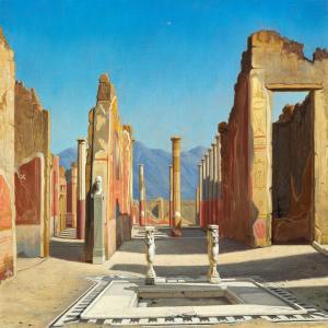 TORNOE Wenzel Ulrik 1844-1907,View from Pompeii,1876,Bruun Rasmussen DK 2015-06-02