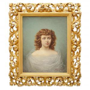 TORO Carmine 1861-1911,Ritratto di bambina,1905,Wannenes Art Auctions IT 2022-10-04