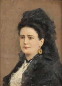TORRES FUSTER Antonio 1874-1945,Portrait of a Spanish Woman,Hargesheimer Kunstauktionen 2022-09-07