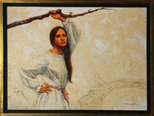 TORRES Reynaldo 1900-1900,Woman Holding Branch,Clars Auction Gallery US 2019-11-16