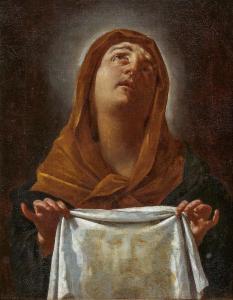 TORRI Flaminio 1621-1661,St. Veronica with the Handkerchief of Christ,Van Ham DE 2023-11-17