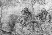 TORRI Flaminio 1621-1661,The Holy Family with the Infant Baptist,Christie's GB 1998-01-30