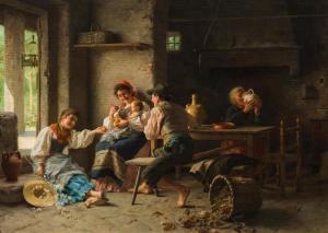 TORRIGLIA Giovanni Battista,Italienische Familie in einer Stube,im Kinsky Auktionshaus 2023-11-28