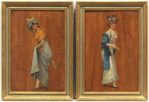 TORTEZ Victor 1843-1890,Fashionable Ladies,1890,Aspire Auction US 2021-10-28