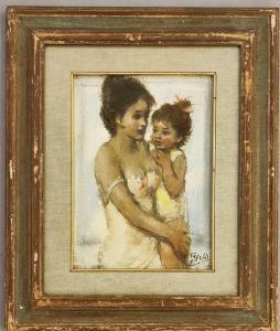 TOSCHI Ermanno 1906-1999,MADRE CON BAMBINO,Poggio Bracciolini IT 2024-04-09