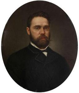 TOSSEYN J 1800-1800,Portret van een heer,1887,Bernaerts BE 2012-10-22