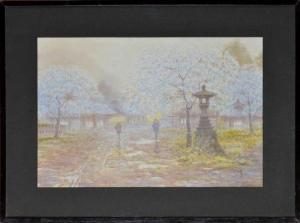 TOSUKE S,AN ORNAMENTAL GARDEN WITH TREES IN BLOSSOM,Anderson & Garland GB 2012-12-04