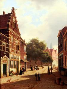 TOTH PADARI BELA 1900-2000,Dutch Street Scene with Figures,Rowley Fine Art Auctioneers GB 2013-09-03