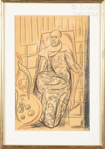TOUCHAGUES Louis 1893-1974,Portrait de Henri Matisse,Gros-Delettrez FR 2024-02-15