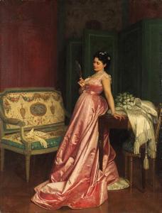 TOULMOUCHE Auguste 1829-1890,The admiring glance,1868,Christie's GB 1999-10-21