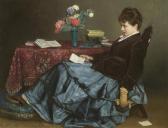 TOULMOUCHE Auguste 1829-1890,The letter,1873,Galerie Koller CH 2023-03-31