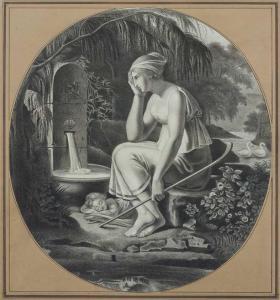 TOULZA Josephine 1817-1833,Fanciulla alla fonte,Minerva Auctions IT 2014-05-27