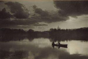 TOURNASSOUD Jean Baptiste,Crépuscule sur un étang en Dombes,1910,Etienne de Baecque 2012-05-30