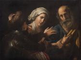 TOURNIER Nicolas 1590-1657,La negazione di Pietro,secolo XVII,Minerva Auctions IT 2017-11-28