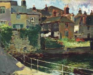 TOUSSAINT Fernand 1873-1955,The houses over the river,Christie's GB 2015-01-21