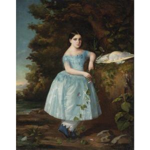 TOVAR Y TOVAR Martin 1827-1902,PORTRAIT OF A YOUNG GIRL,1858,Sotheby's GB 2010-05-27