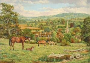 TOVEY Brian 1943,Lower Slaughter, The Cotswolds,Bonhams GB 2010-05-09