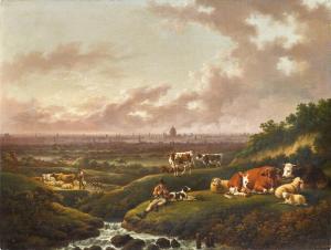 TOWNE Charles 1763-1840,London, a distant view of the city from the south ,Sotheby's GB 2023-04-05