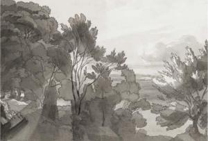 TOWNE Francis 1739-1816,Lake of Albano,1781,Christie's GB 2002-06-06