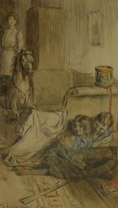 TOWNSEND F.H,Pen and Ink watercolour,1905,Ewbank Auctions GB 2007-12-13