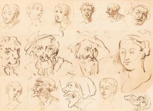 TOWNSEND George J,Studies of Heads,Simon Chorley Art & Antiques GB 2021-04-27