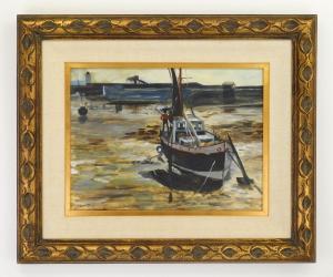 TOWNSEND Lee 1895-1965,Boat Near Shore,Rachel Davis US 2025-03-22