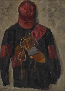 TOWNSEND Lee 1895-1965,Jockey Uniform and Man with Binoculars at the Fini,1940,Sotheby's 2021-03-03