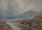 TOWNSHEND James,A man droving sheep on a moorland path,Bellmans Fine Art Auctioneers 2024-01-15