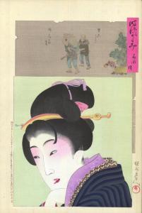 Toyoharu CHIKANOBU Yoshu 1838-1912,Lady in Kaei era,1896,Arcimboldo CZ 2011-11-19