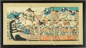 TOYOKUNI UTAGAWA 1777-1835,Women in a Barge,Susanin's US 2018-03-22