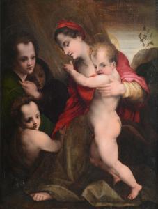 TRABALLESI Bartolommeo 1540-1585,Madonna con Bambino e angeli,Meeting Art IT 2020-11-07