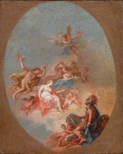 TRABALLESI Giulio 1724-1812,Marte accolto in cielo da Venere, Mercurio e altre,San Marco 2006-10-15