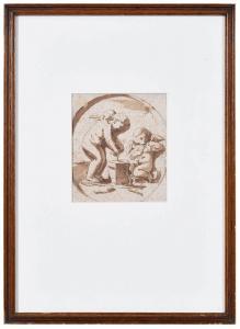 TRABALLESI Giulio 1724-1812,Two Cherubs making arrows and bows,Brunk Auctions US 2021-10-22